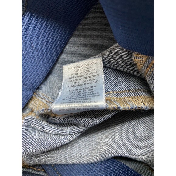 Tinseltown Jeans Junior 5 Blue Denim Pull On Flare Jeans Med Wash Whiskered - Picture 6 of 7